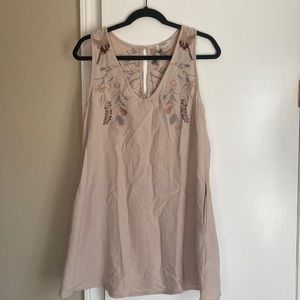 Embroidered tunic tank!